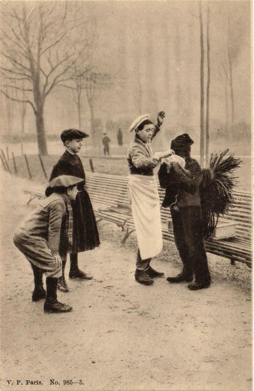 Carte postale ancienne Paris métiers à Paris