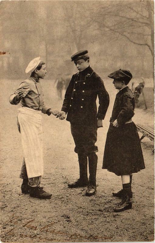 Carte postale ancienne Paris métiers à Paris
