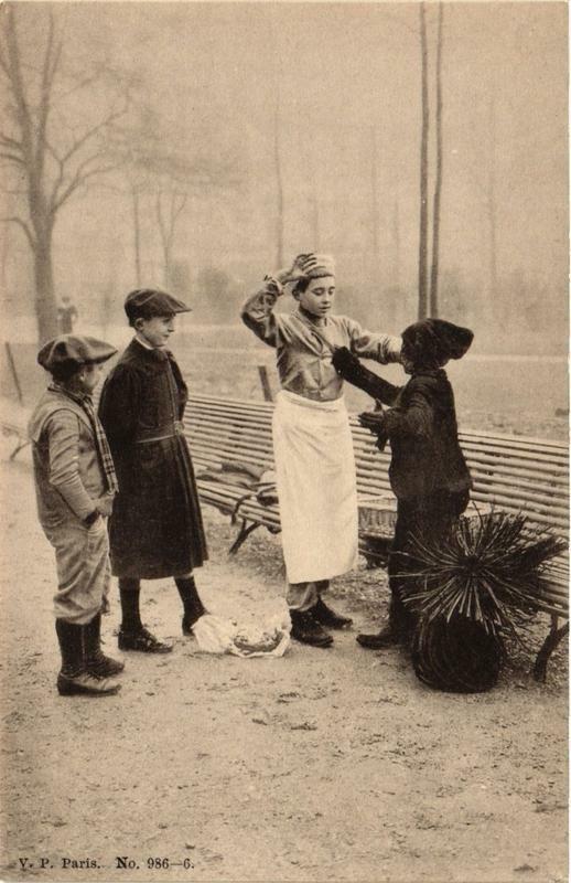 Carte postale ancienne Paris métiers à Paris