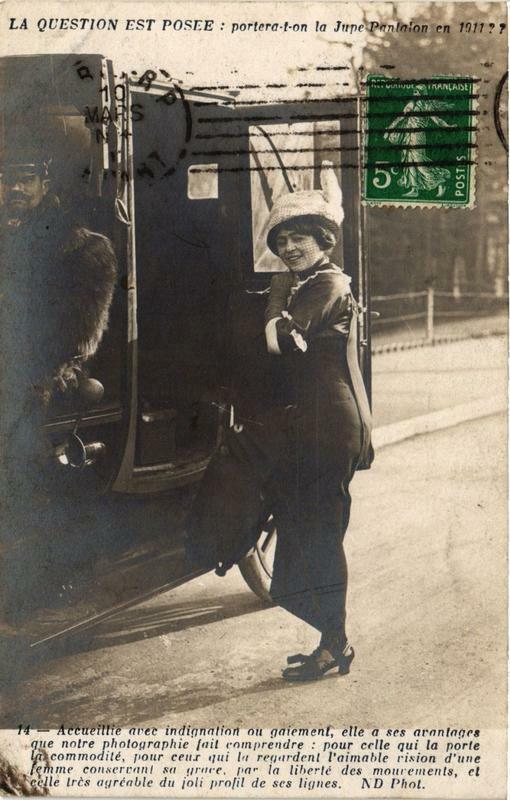 Carte postale ancienne Paris fashion La Jupe-Pantalon Nd Phot à Paris