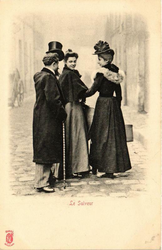 Carte postale ancienne Paris Le Suiveur à Paris
