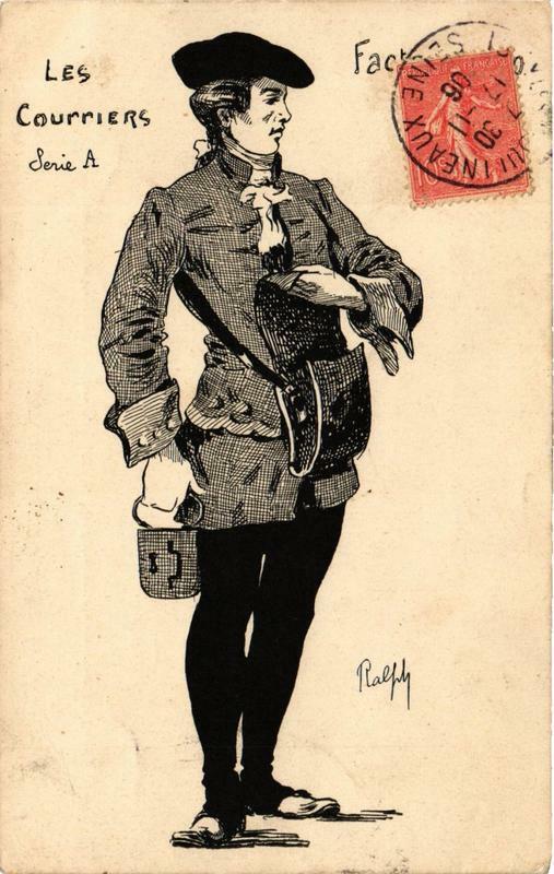 Carte postale ancienne Paris Les Courriers Série A à Paris