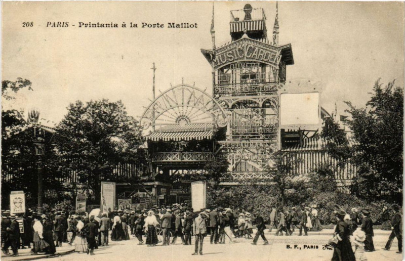 Carte postale ancienne Printania a la Porte Maillot à Paris 17e