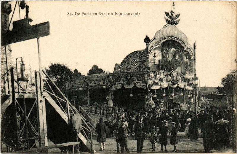 Carte postale ancienne De Paris en fête, un bon souvenir à Paris 14e