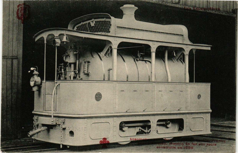 Carte postale ancienne Paris Locomotive sans Foyer à Paris