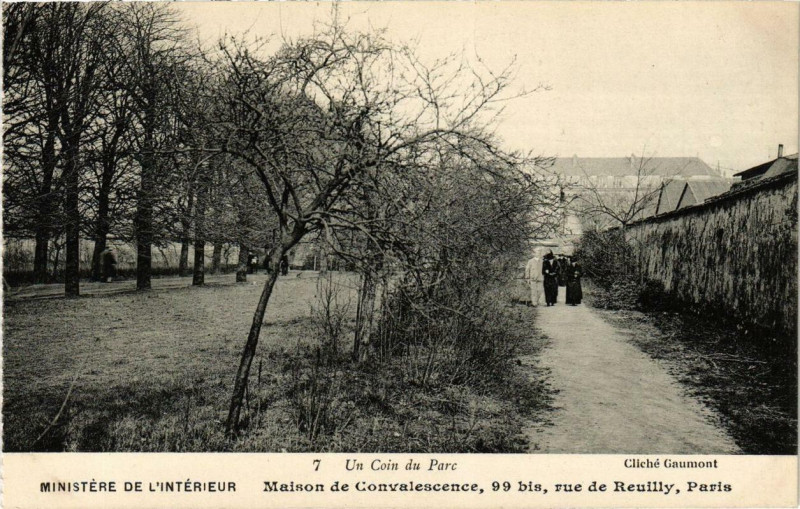 Carte postale ancienne Paris 12e Maison de Convalescence 99 rue de Reuilly. 7 à Paris 12e