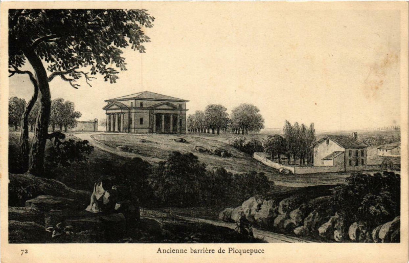Carte postale ancienne Paris 12e Ancienne Barriere de Picquepuce à Paris 12e
