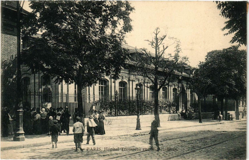 Carte postale ancienne Paris 12e Hopital Trousseau rue Michel-Bizot P. Marmuse à Paris 12e