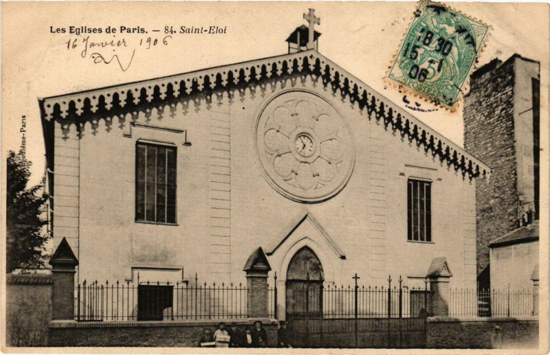 Carte postale ancienne Paris 12e Les Eglises de Paris. Saint-Eloi à Paris 12e