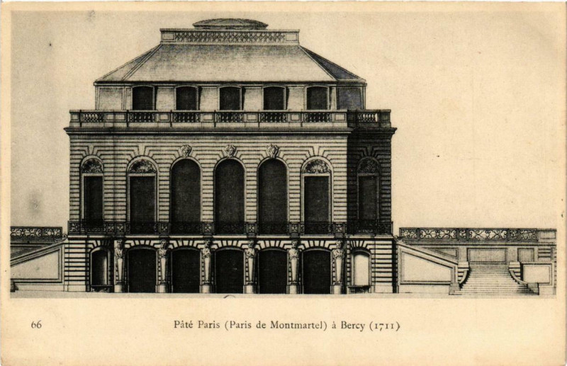 Carte postale ancienne Paris 12e Paté Paris Paris de Montmartel a Bercy à Paris 12e