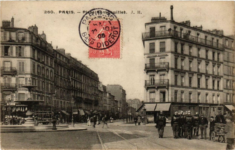 Carte postale ancienne Place Rambouillet à Paris 12e