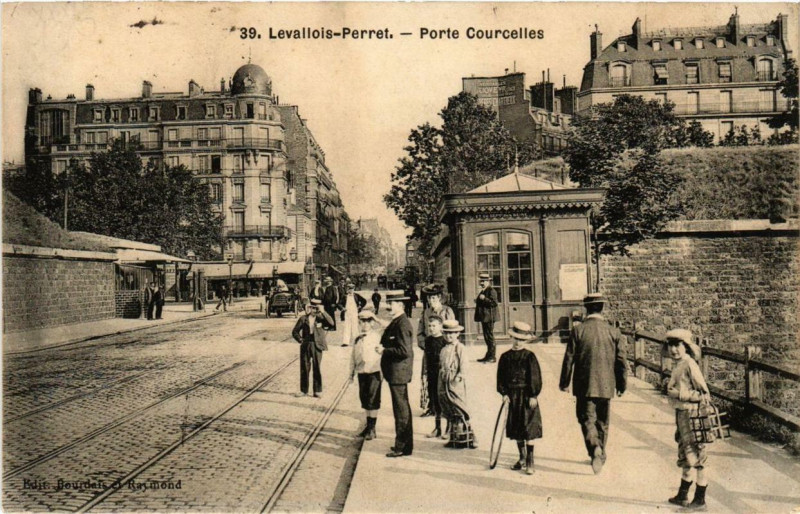 Carte postale ancienne Porte Courcelles à Paris 17e