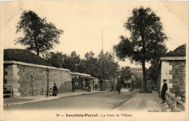 Carte postale ancienne La Porte de Villiers à Paris 17e