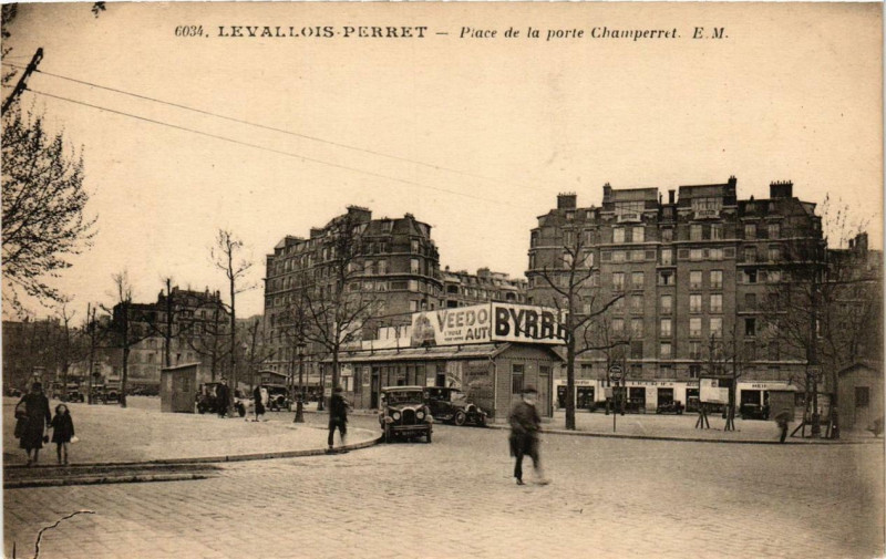 Carte postale ancienne Place de la porte Champerret à Paris 17e