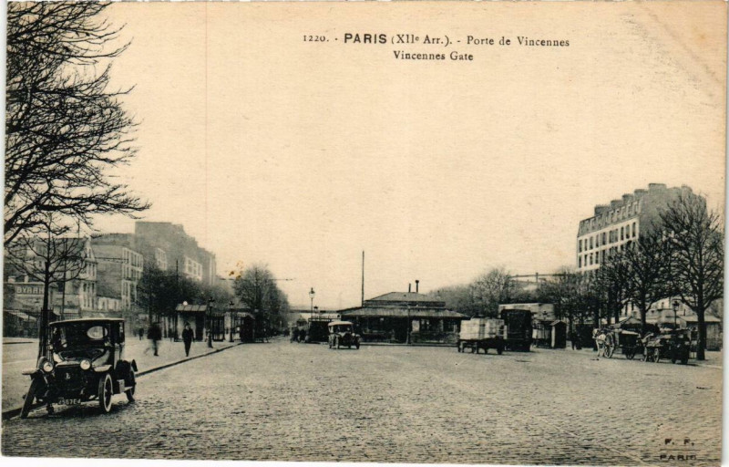 Carte postale ancienne Paris 12e Porte de Vincennes F. Fleury à Paris 12e