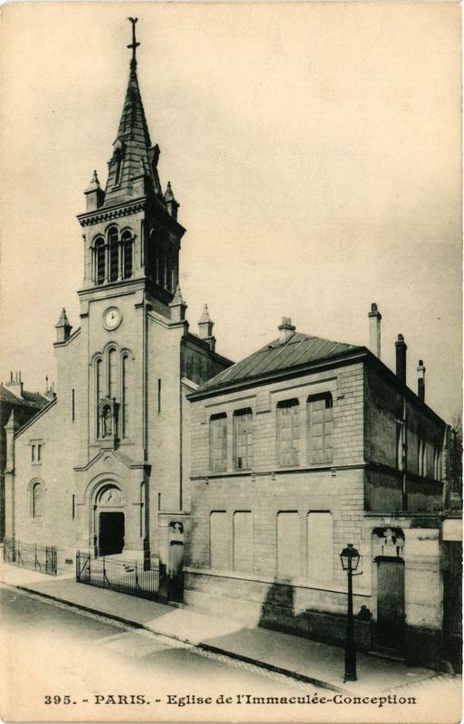 Carte postale ancienne Paris 12e Eglise de l'Immaculée Conception à Paris 12e