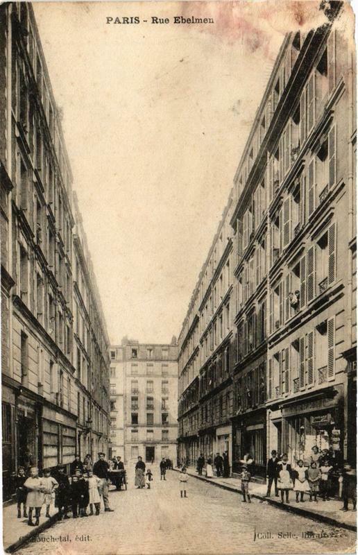Carte postale ancienne Paris 12e Rue Ebelmen à Paris 12e