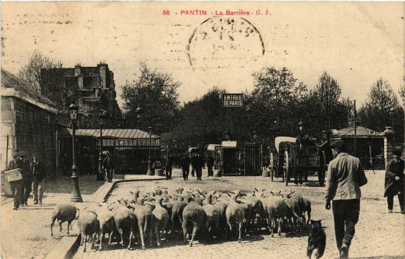 Carte postale ancienne La Barrière à Pantin