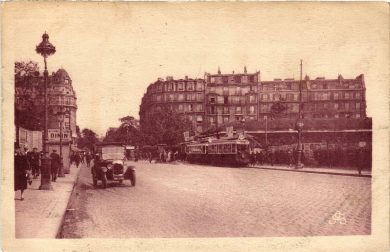 Carte postale ancienne Porte de Clichy à Paris 17e