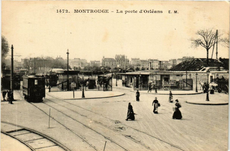 Carte postale ancienne La Porte d'Orléans à Paris 14e