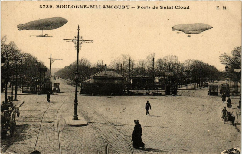 Carte postale ancienne Porte de Saint-Cloud à Paris 16e