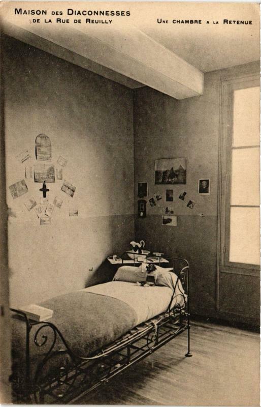 Carte postale ancienne Paris 12e Maison Diaconesses de la Rue de Reuilly Un chambre à Paris 12e
