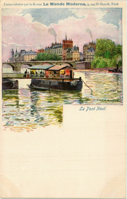 Carte postale ancienne Paris 1e Le Pont Neuf à Paris 1er