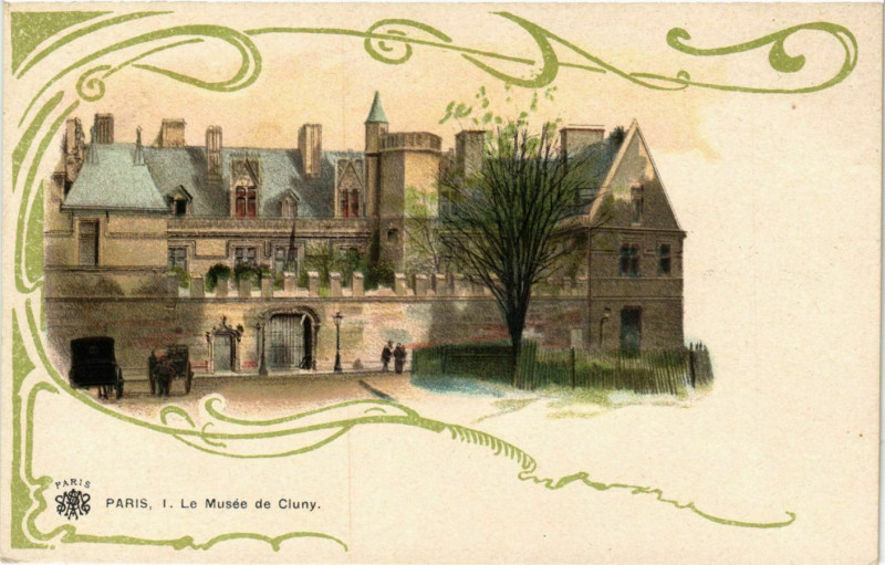 Carte postale ancienne Paris 5e Musée de Cluny à Paris 5e