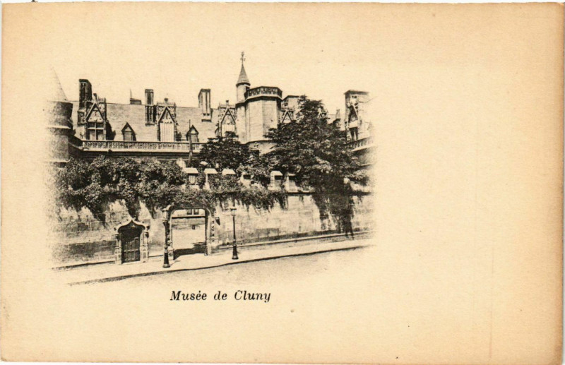 Carte postale ancienne Paris 5e Musée de Cluny à Paris 5e