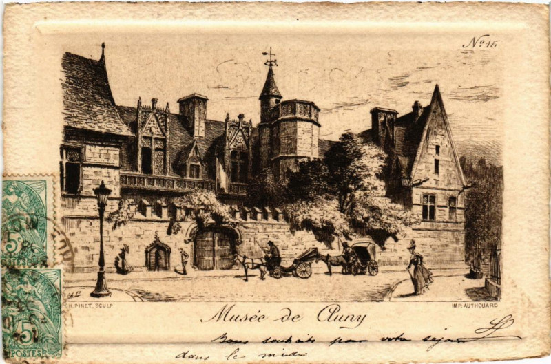 Carte postale ancienne Paris (5e) Musée de Cluny à Paris 5e