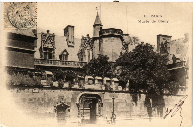 Carte postale ancienne Paris (5e) Musée de Cluny à Paris 5e