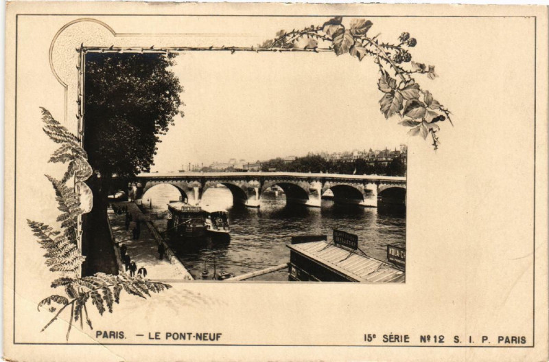 Carte postale ancienne Paris (1e) Le Pont Neuf à Paris 1er