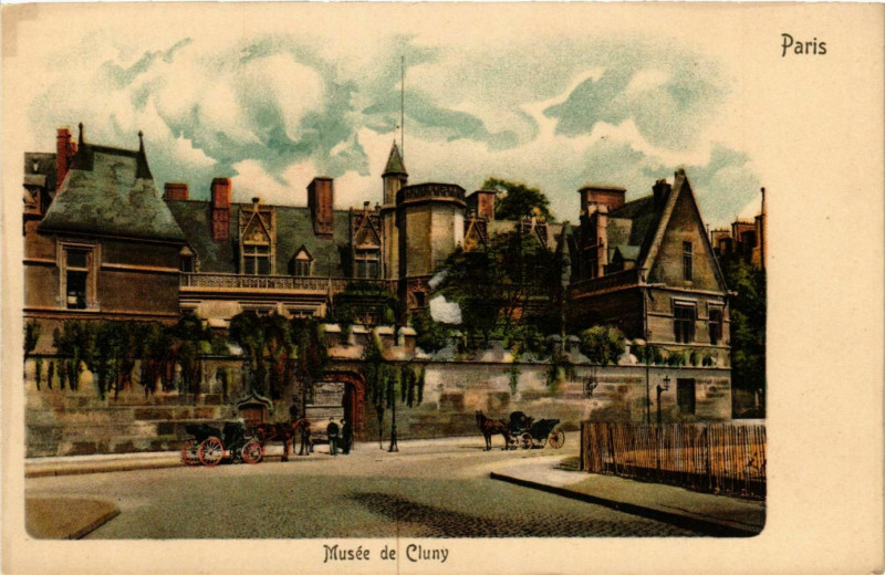 Carte postale ancienne Paris 5e Musée de Cluny à Paris 5e