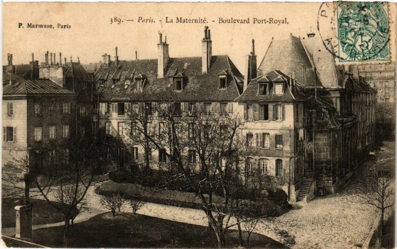 Carte postale ancienne La Maternité - Boulevard Port-Royal à Paris 14e