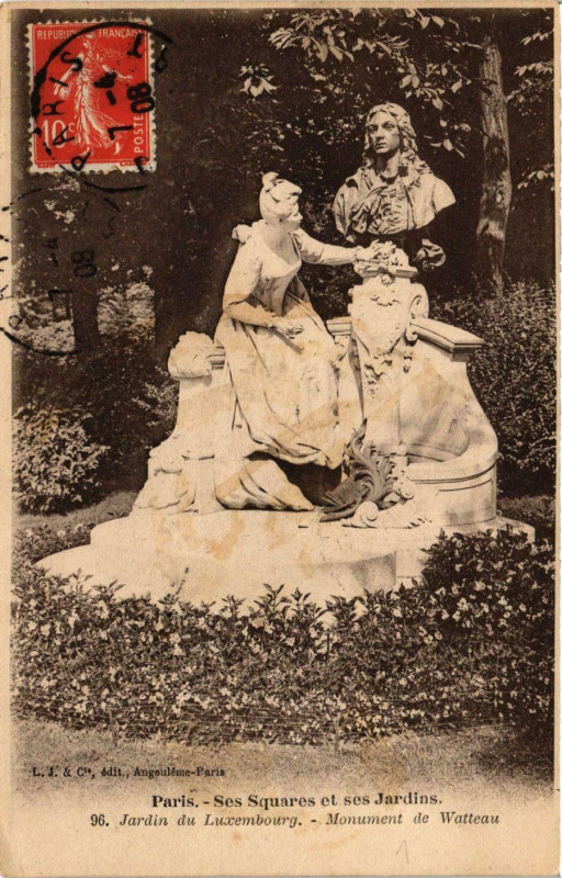 Carte postale ancienne Paris Ses Squares et ses Jardins. 96. Jardin du Luxembourg à Paris