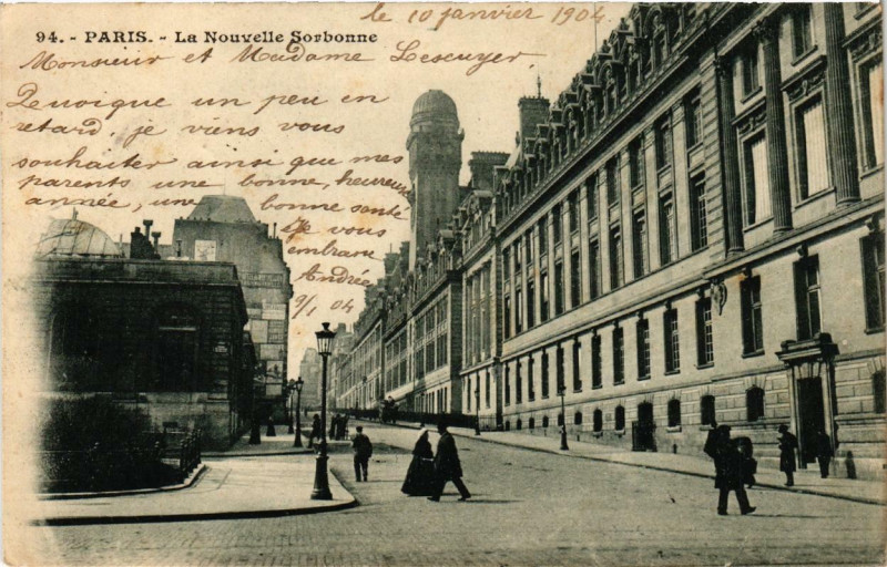 Carte postale ancienne Paris (5e) La Nouvelle Sorbonne à Paris 5e