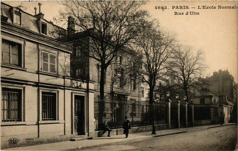 Carte postale ancienne Paris 5e Ecole Normale Rue d'Ulm ed. E.L.D à Paris 5e