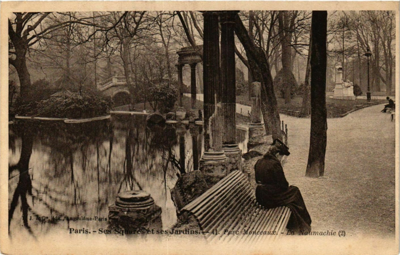 Carte postale ancienne Paris Ses Squares et ses Jardins. 41. Parc Monceaux à Paris