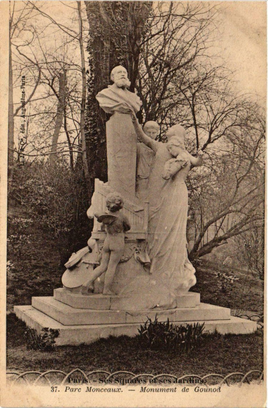 Carte postale ancienne Paris Ses Squares et ses Jardins. 37. Parc Monceau à Paris