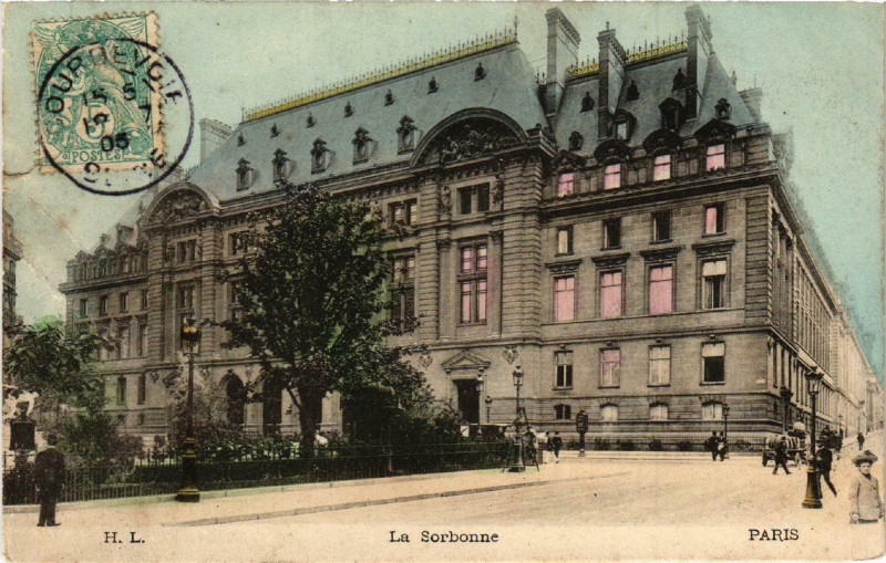 Carte postale ancienne Paris (5e) La Sorbonne à Paris 5e