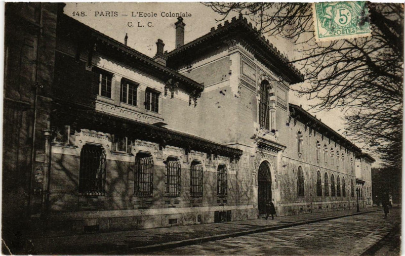 Carte postale ancienne Paris (6e) L'Ecole Coloniale à Paris 6e