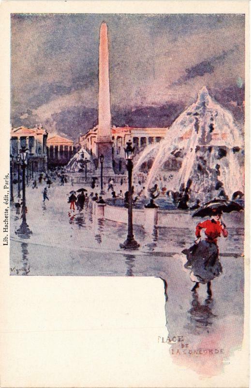 Carte postale ancienne Paris (8e) Place de la Concorde à Paris 8e