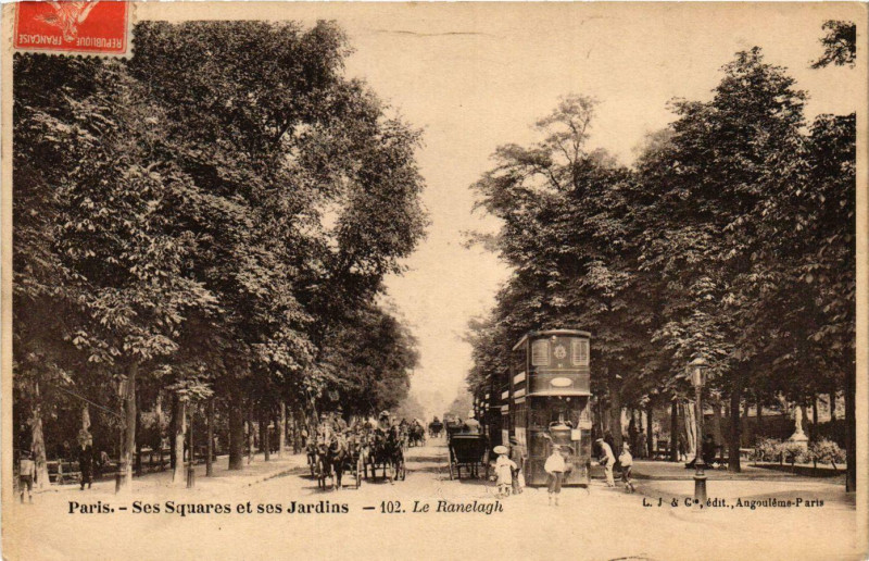 Carte postale ancienne Le Ranelagh à Paris 16e