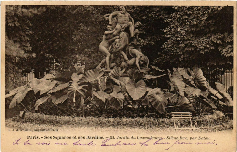 Carte postale ancienne Paris Ses Squares et ses Jardins. 99. Jardin du Luxembourg à Paris
