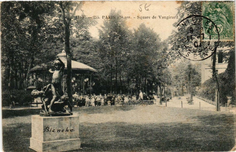 Carte postale ancienne Square de Vaugirard à Paris 15e