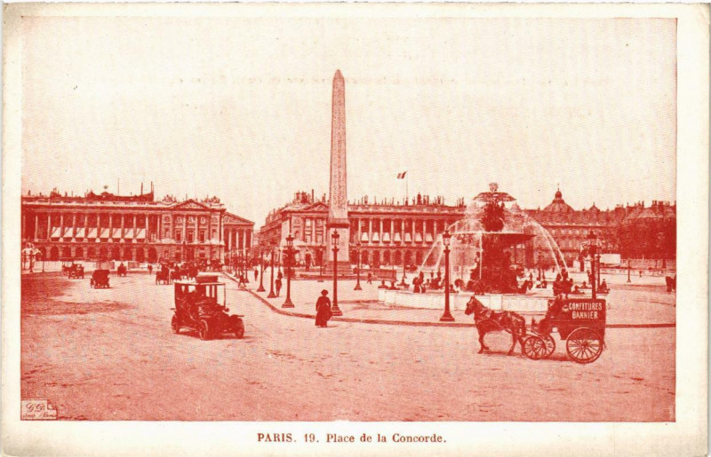 Carte postale ancienne Paris (8e) Place de la Concorde à Paris 8e