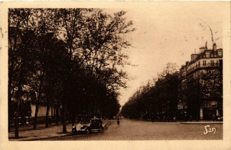 Carte postale ancienne Place Daumesnil - Boulevard de Reuilly à Paris 12e