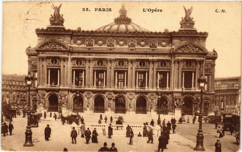 Carte postale ancienne Paris (9e) L'Opera à Paris 9e