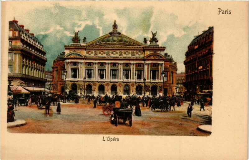 Carte postale ancienne Paris 9e Opera à Paris 9e