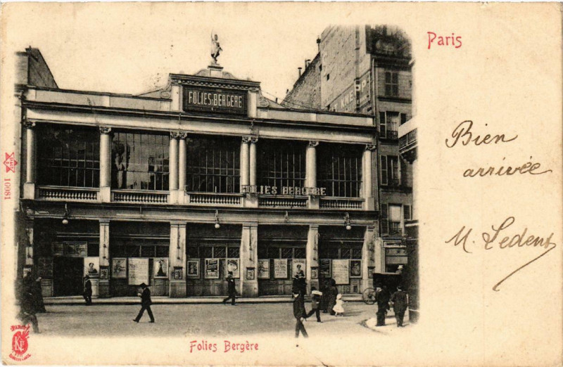 Carte postale ancienne Paris (9e) Folies Bergere à Paris 9e